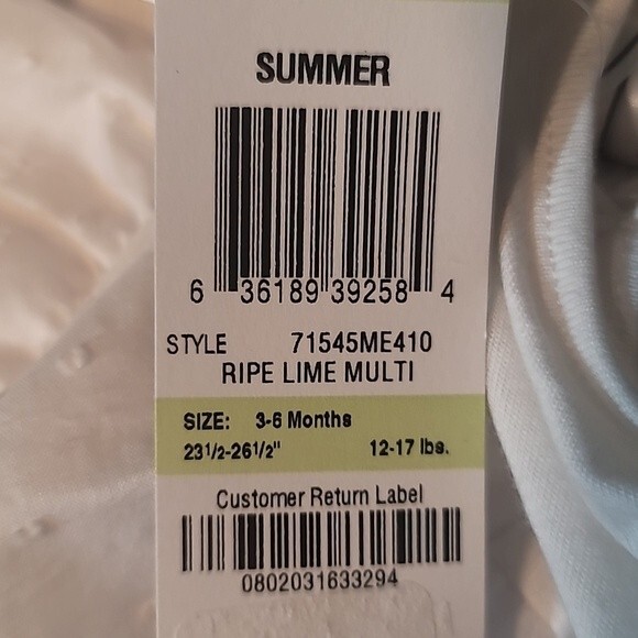 First Impressions 2piece Summer Ripe Lime Bow Multilayer dress Size 3-6months - Picture 11 of 11